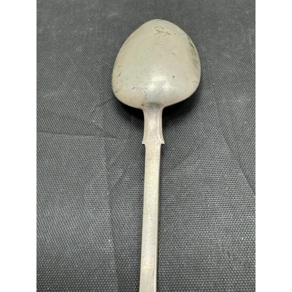 Pair Antique Russian Solid Silver Fiddle Spoons Fedor Zinoviev 1908-1917 84